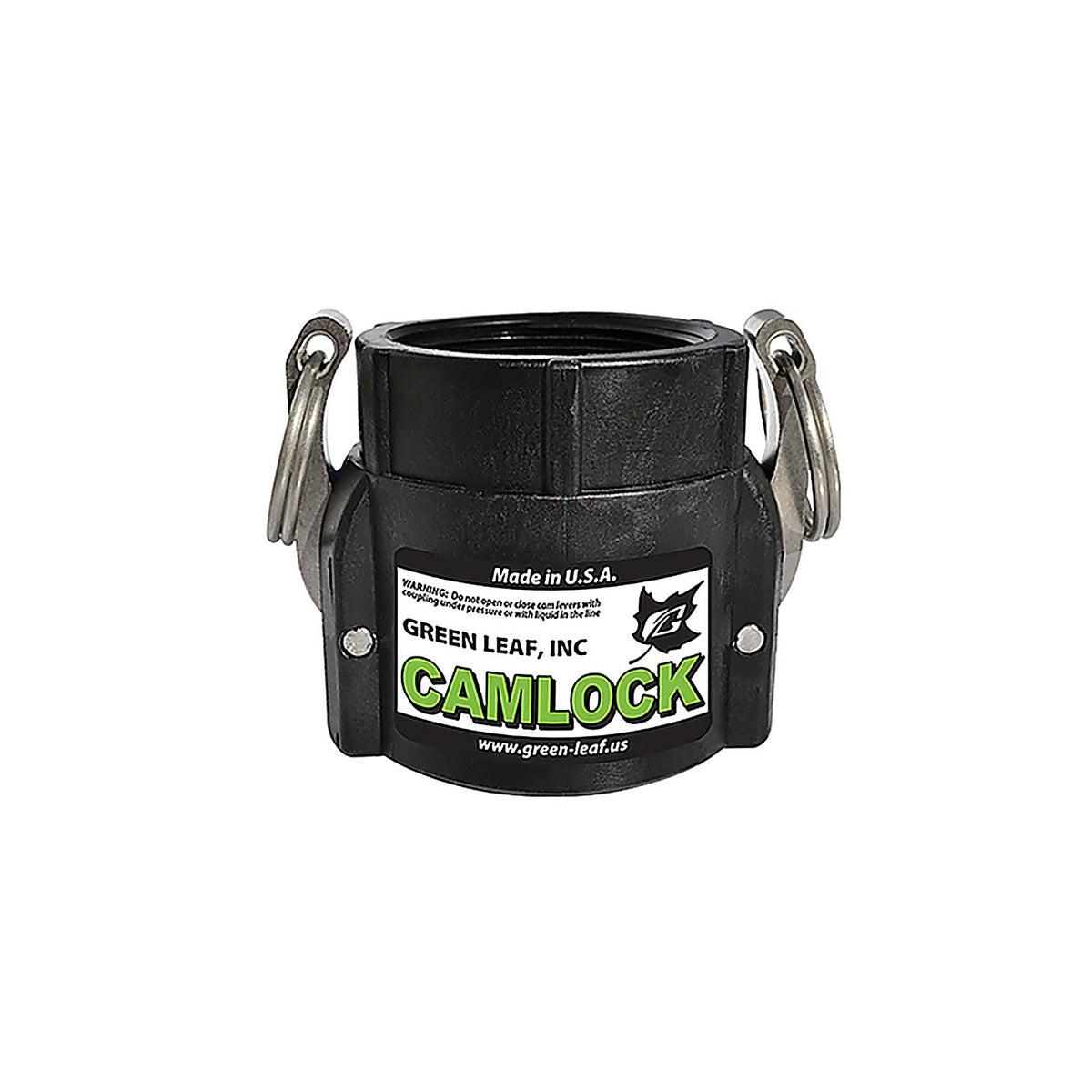 Green Leaf - 200D - Camlock 2 In. Female X 2 In. D Fnpt Polypropylene Coupler 1 Pack