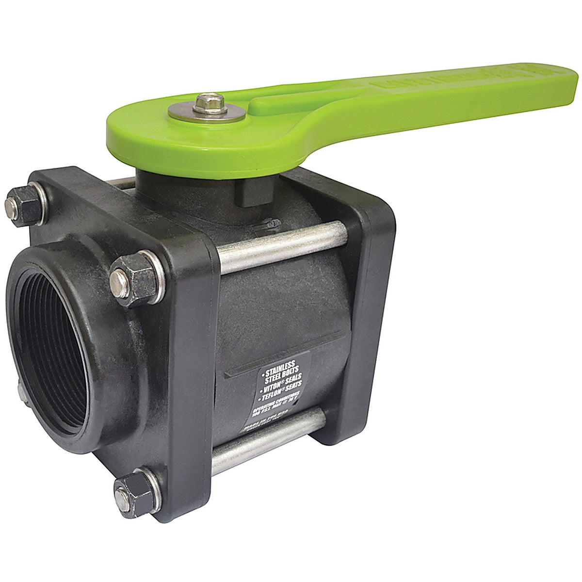 Green Leaf - V204FP - 2 In. Polypropylene Fnpt Ball Valve Full Port Lever