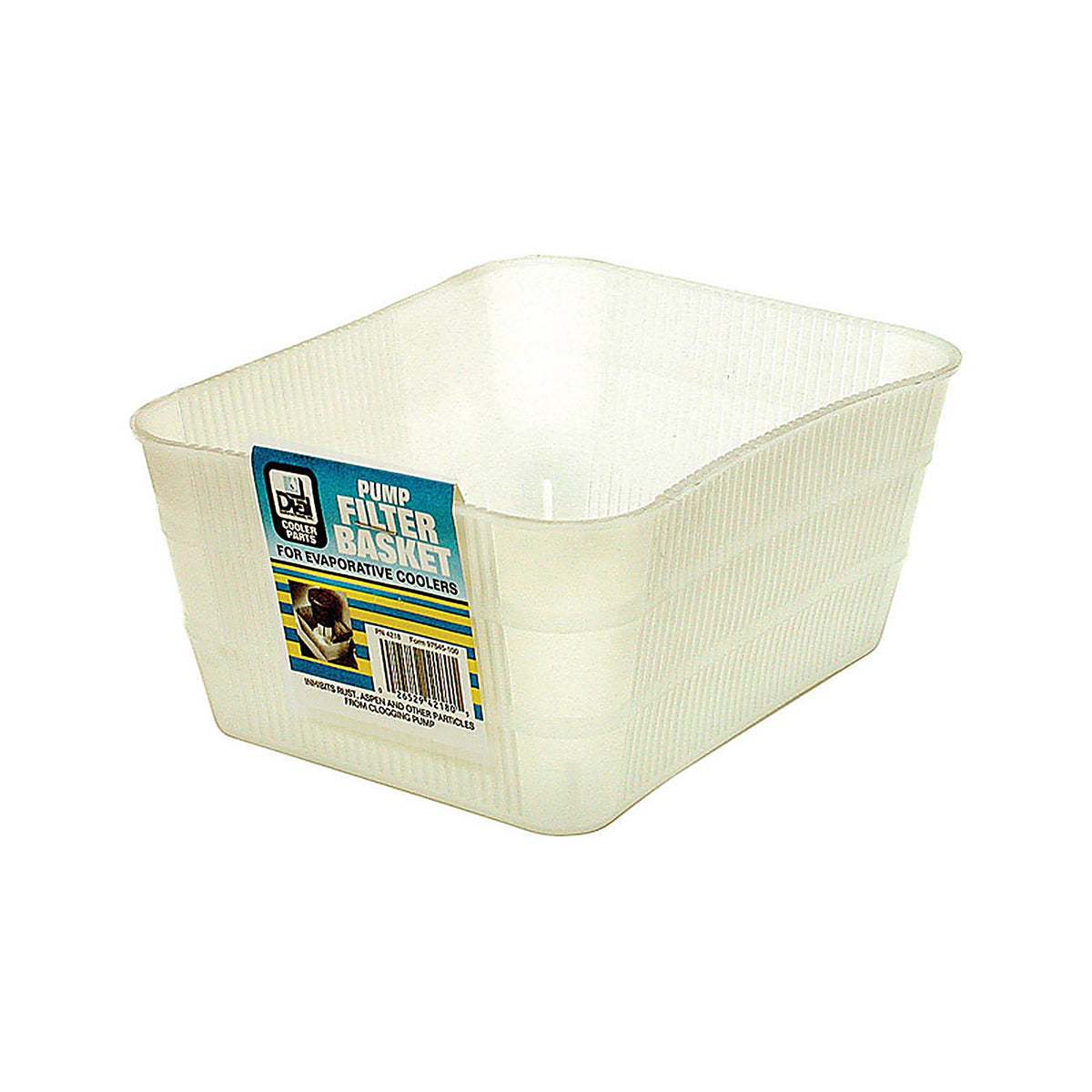 Dial 4218 3-1/2 in. H x 6 in. W Polyethylene White Basket