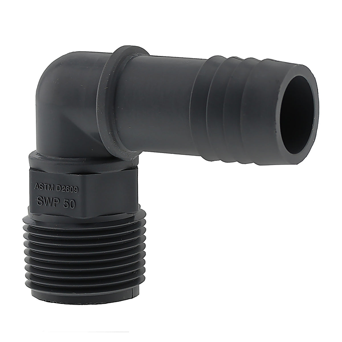 Boshart Industries UPPME-10 1 in. Insert in. X 1 in. D MPT Polypropylene 90 Degree Elbow 10 pk