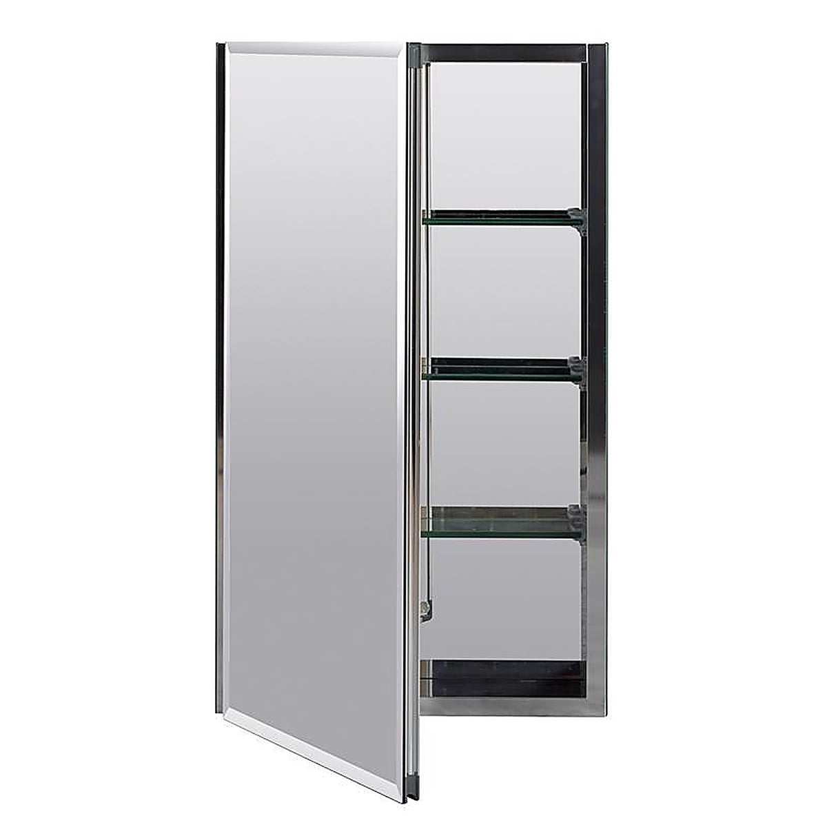 Zenna Home - MRA1526 - 26 In. H X 15 In. W X 5 In. D Rectangle Medicine Cabinet/Mirror
