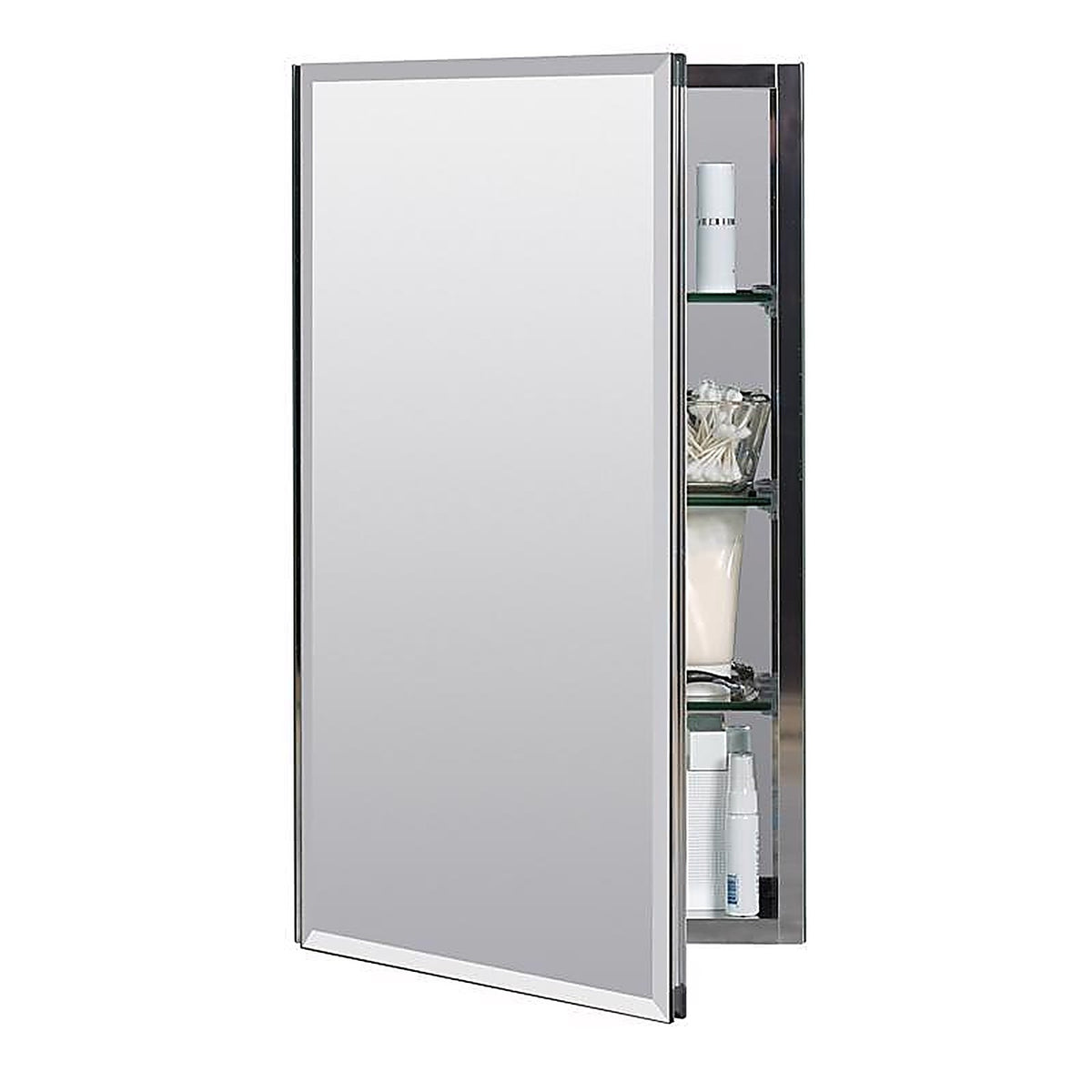Zenna Home - MRA1526 - 26 In. H X 15 In. W X 5 In. D Rectangle Medicine Cabinet/Mirror