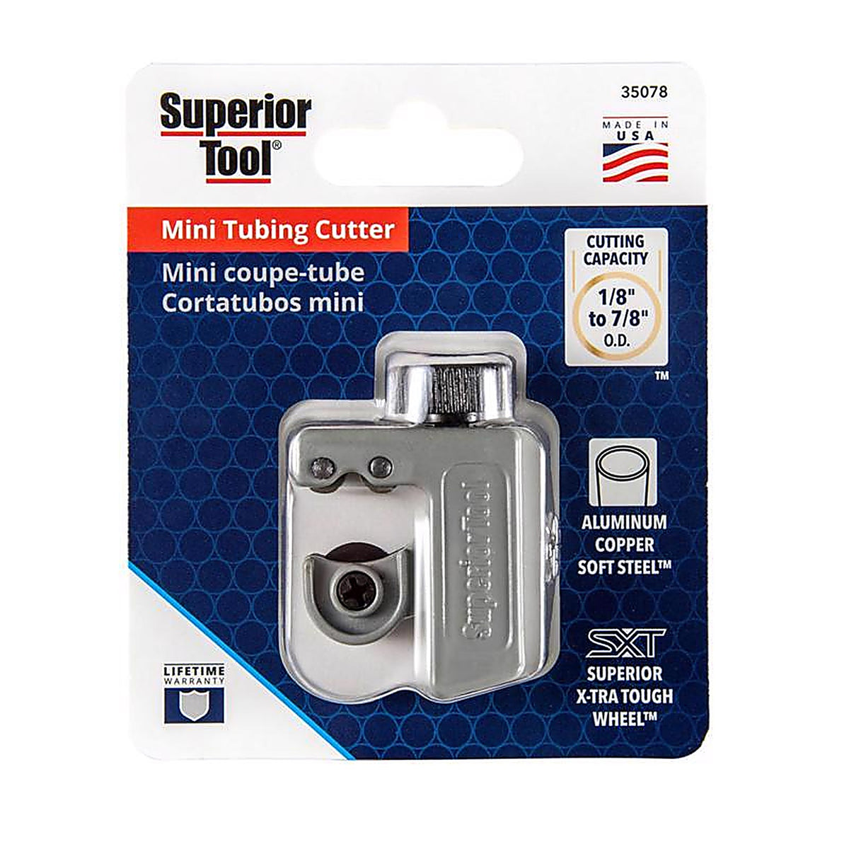 Superior Tool 35078 Pro-Line 7/8 in. Mini Tube Cutter Black/Gray 1 pk