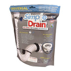 Simple Drain - 3EA-1V2-TC0 - 1.25 In. D X 2.5 Ft. L Rubber Slotted Sink Drain Kit