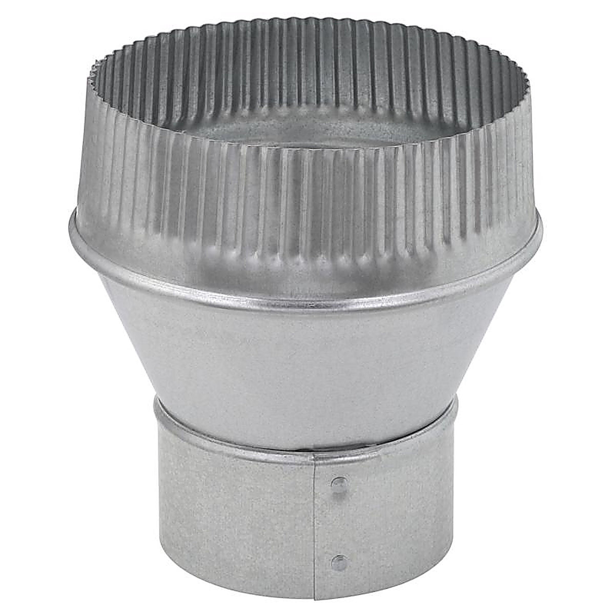 Imperial - GV1751 - 3 In. D X 5 In. D Galvanized Steel Furnace Pipe Increaser
