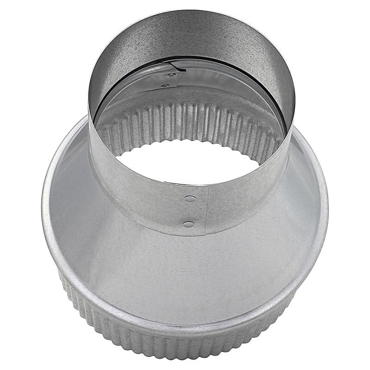 Imperial - GV1752 - 3 In. D X 6 In. D Galvanized Steel Furnace Pipe Increaser