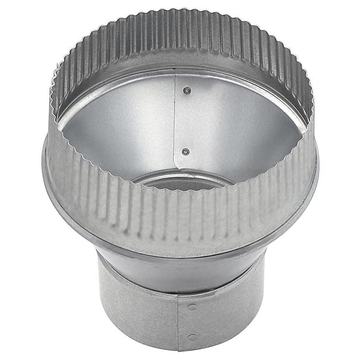 Imperial - GV1752 - 3 In. D X 6 In. D Galvanized Steel Furnace Pipe Increaser