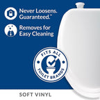 Bemis 115EC006 Elongated Bone Soft Toilet Seat