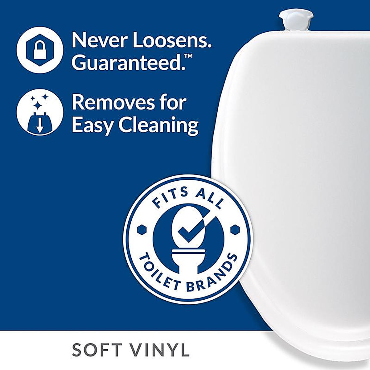 Bemis 115EC006 Elongated Bone Soft Toilet Seat
