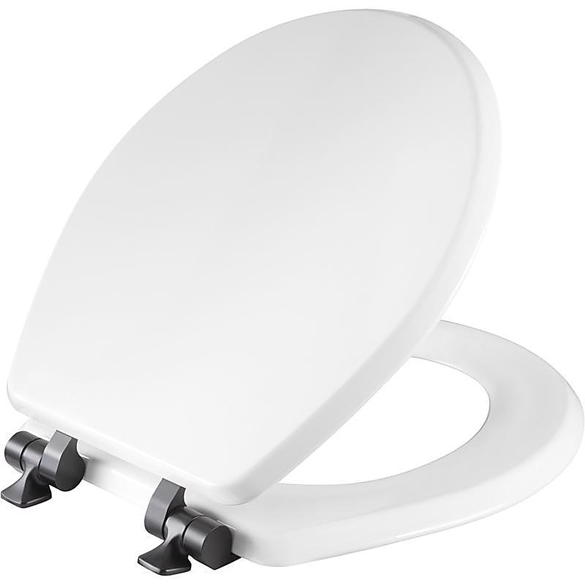 Bemis 26MBSL000 Benton Slow Close Round White Enameled Wood Toilet Seat