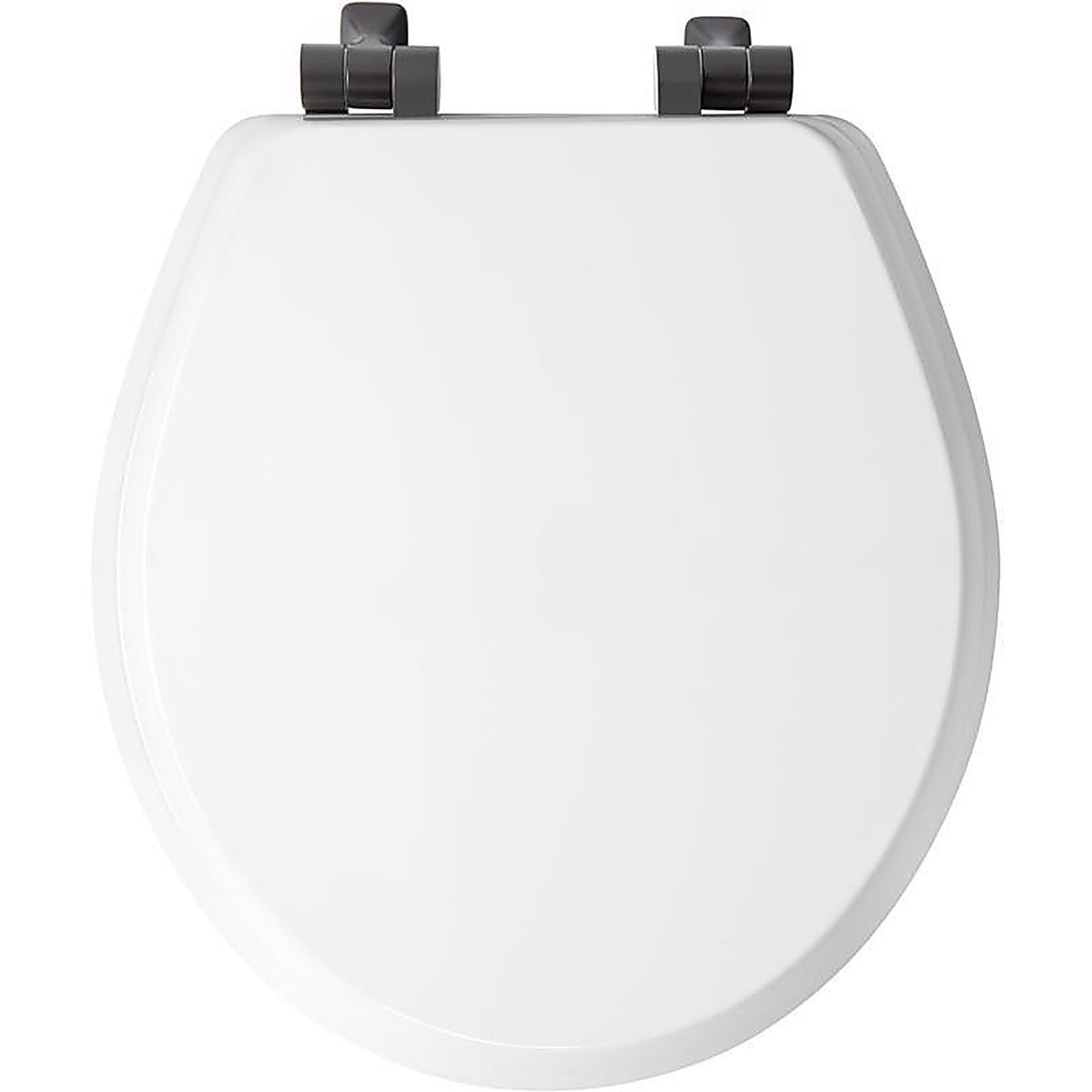 Bemis 26MBSL000 Benton Slow Close Round White Enameled Wood Toilet Seat
