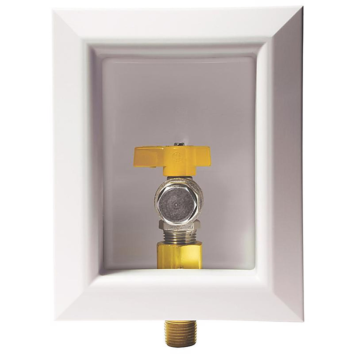 Sioux Chief - 696-1021GFPK4 - Oxbox 1/2 In. Brass NPT Gas Valve Outlet Box Quarter-Turn Lever for Gas
