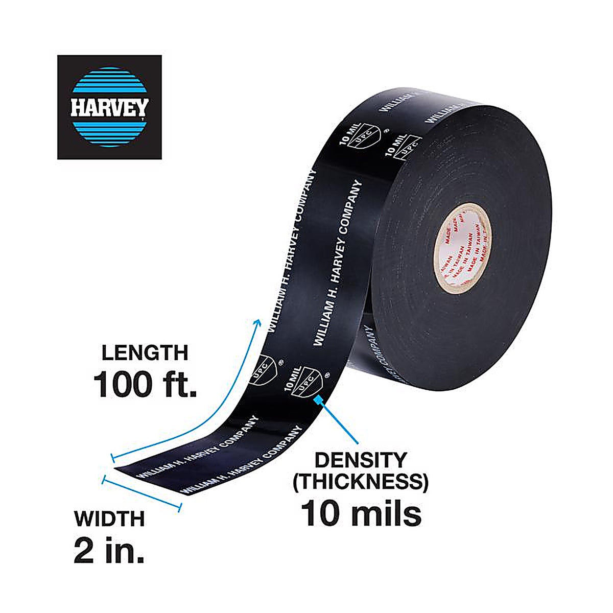 Harveys - 14100 - Self Sealing 2 In. X 100 Ft. L Polyethylene Pipe Wrap