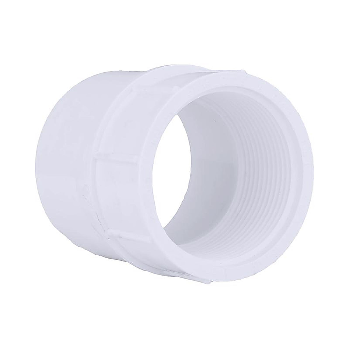 Charlotte Pipe PVC021011700 Schedule 40 2-1/2 in. FPT x 2-1/2 in. Dia. FPT PVC Adapter