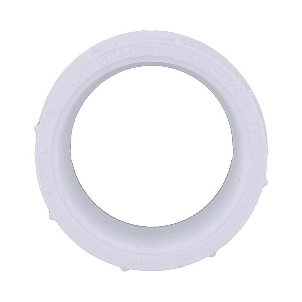 Charlotte Pipe PVC021011700 Schedule 40 2-1/2 in. FPT x 2-1/2 in. Dia. FPT PVC Adapter