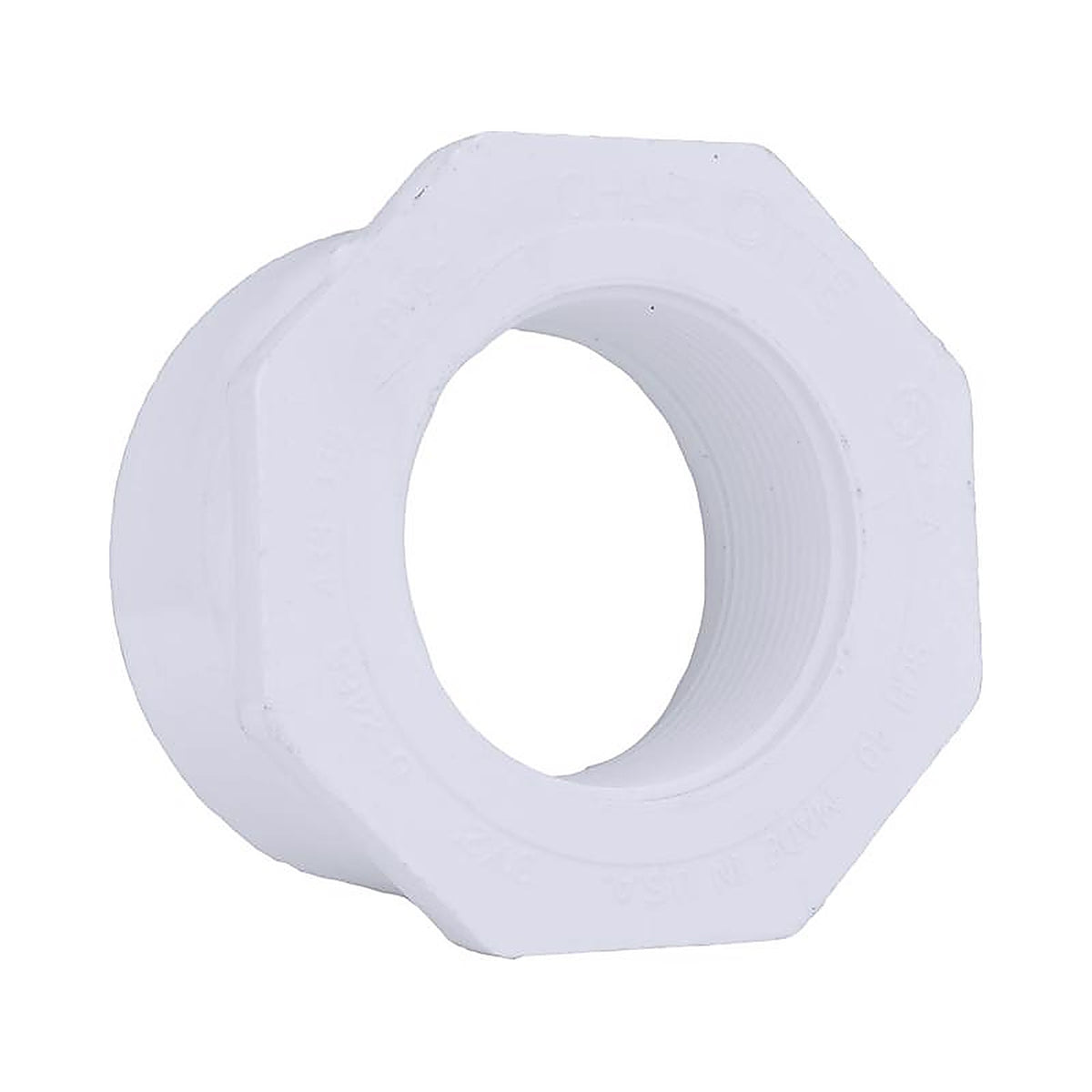 Charlotte Pipe PVC021085400 Schedule 40 3 in. Spigot x 2 in. Dia. FPT PVC Reducing Bushing