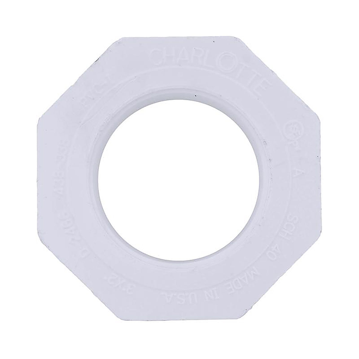 Charlotte Pipe PVC021085400 Schedule 40 3 in. Spigot x 2 in. Dia. FPT PVC Reducing Bushing