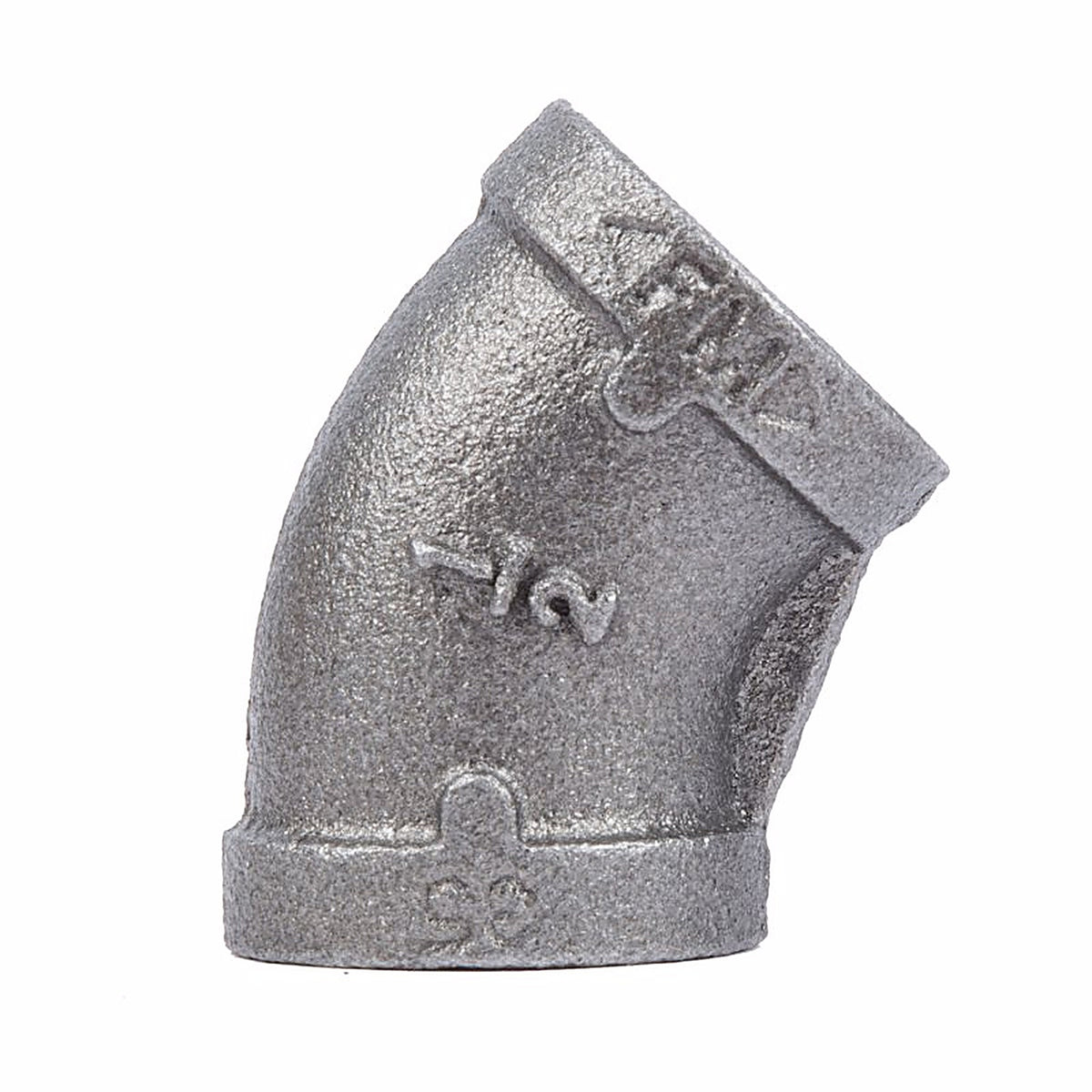 STZ Industries 310E45-12 1/2 in. FIP each X 1/2 in. D FIP Black Malleable Iron 45 Degree Elbow