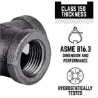 STZ Industries 310E45-12 1/2 in. FIP each X 1/2 in. D FIP Black Malleable Iron 45 Degree Elbow