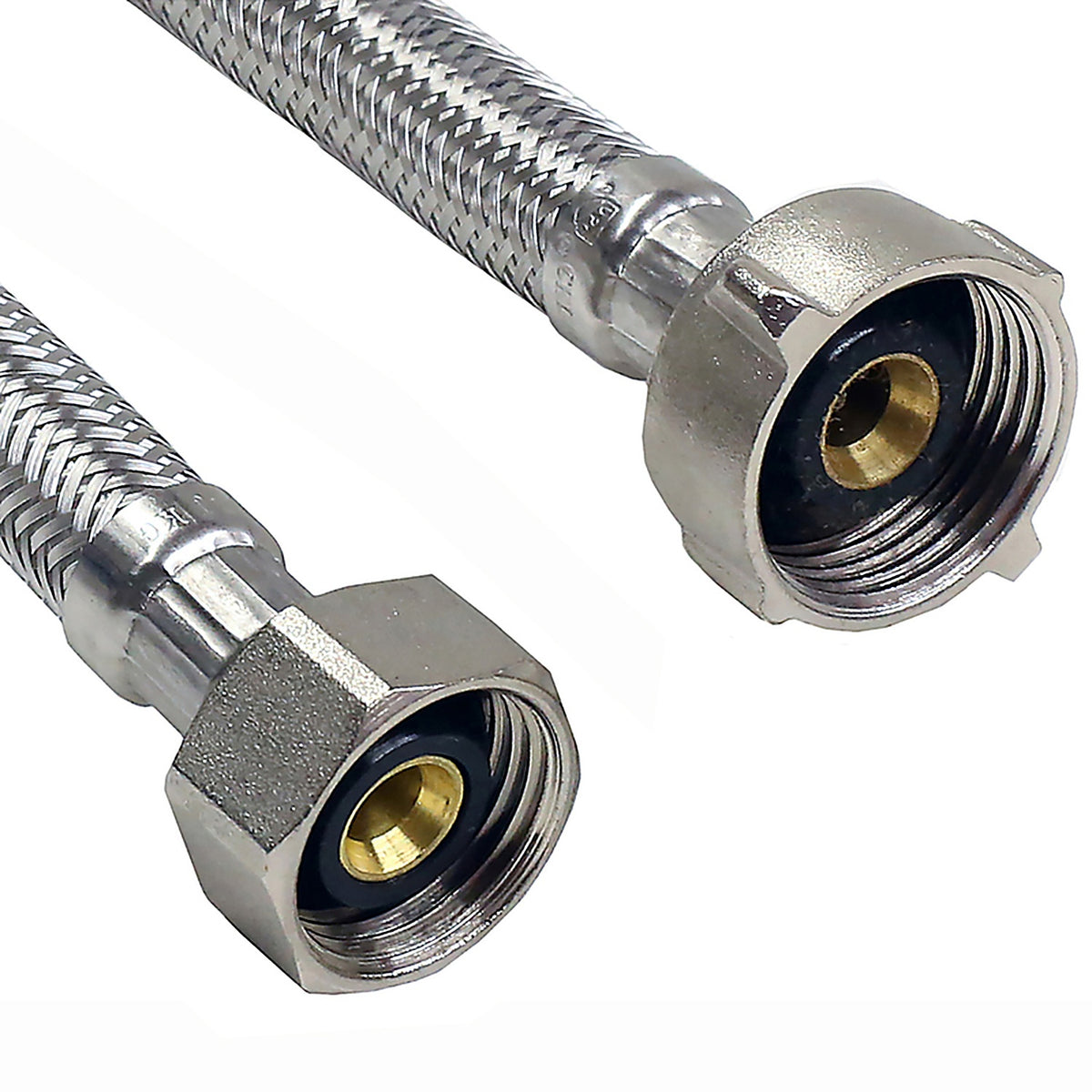 Lasco - 10-0813 - 1/2 In. Fip X 7/8 In. D Ballcock 12 In. Braided Stainless Steel Toilet Supply Line