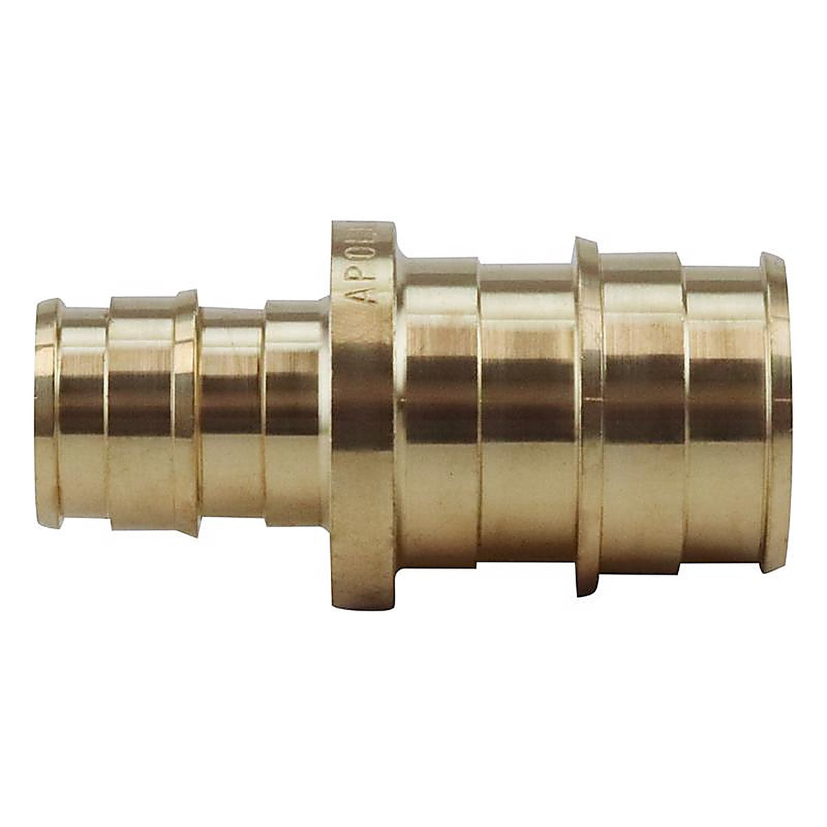 Apollo EPXC1234 1/2 in. Expansion PEX in to T X 3/4 in. D Barb Brass Straight Coupling