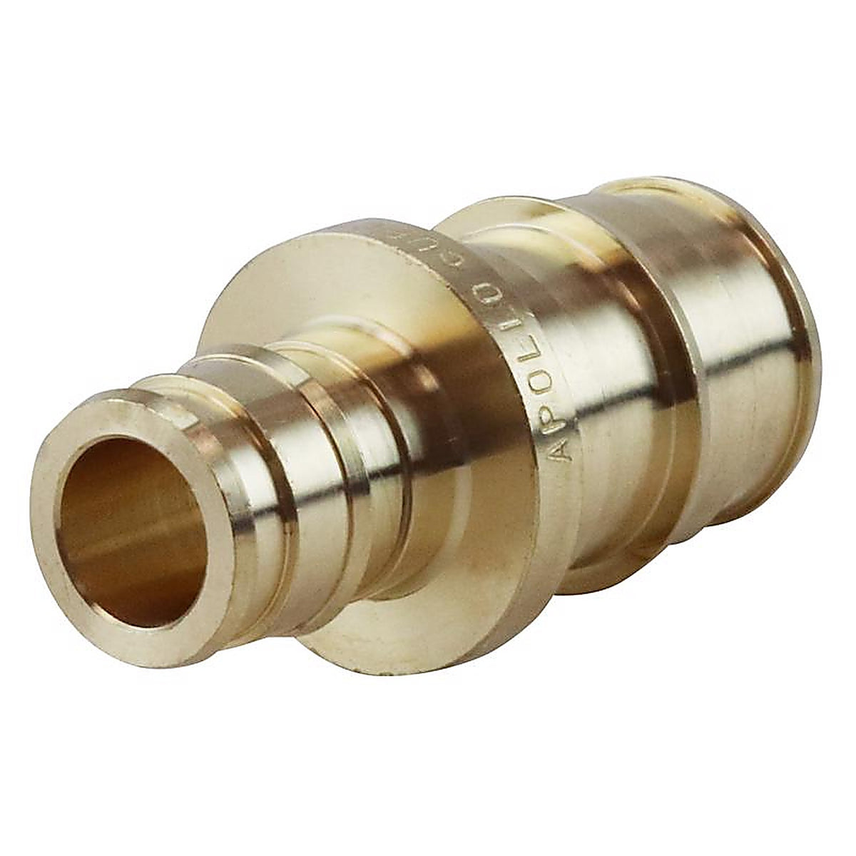 Apollo EPXC1234 1/2 in. Expansion PEX in to T X 3/4 in. D Barb Brass Straight Coupling