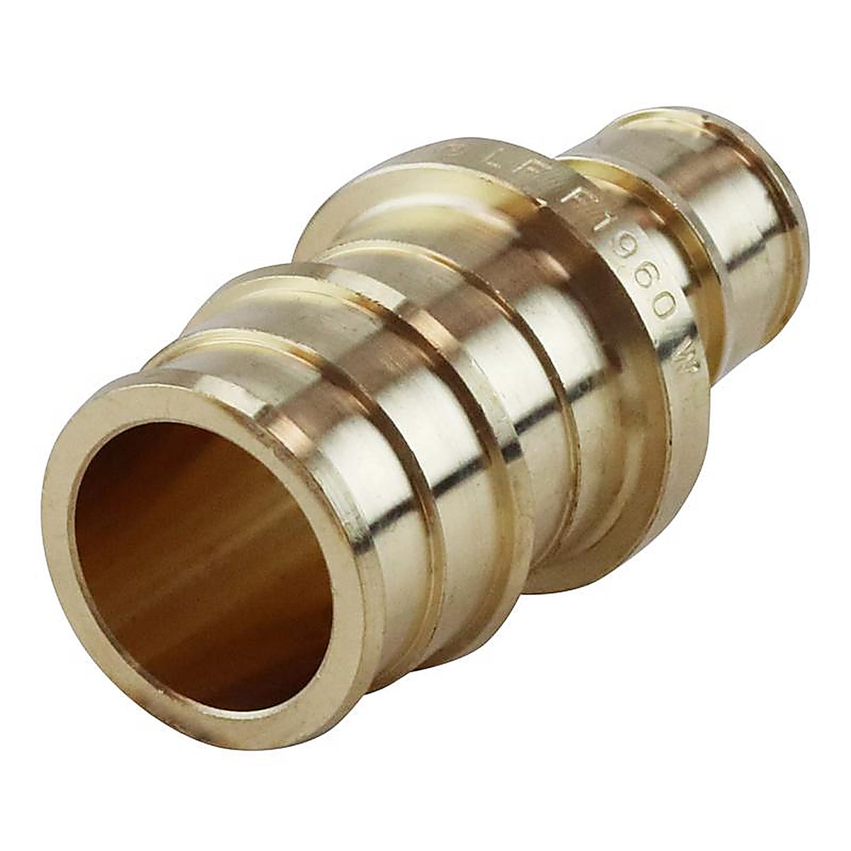 Apollo EPXC1234 1/2 in. Expansion PEX in to T X 3/4 in. D Barb Brass Straight Coupling
