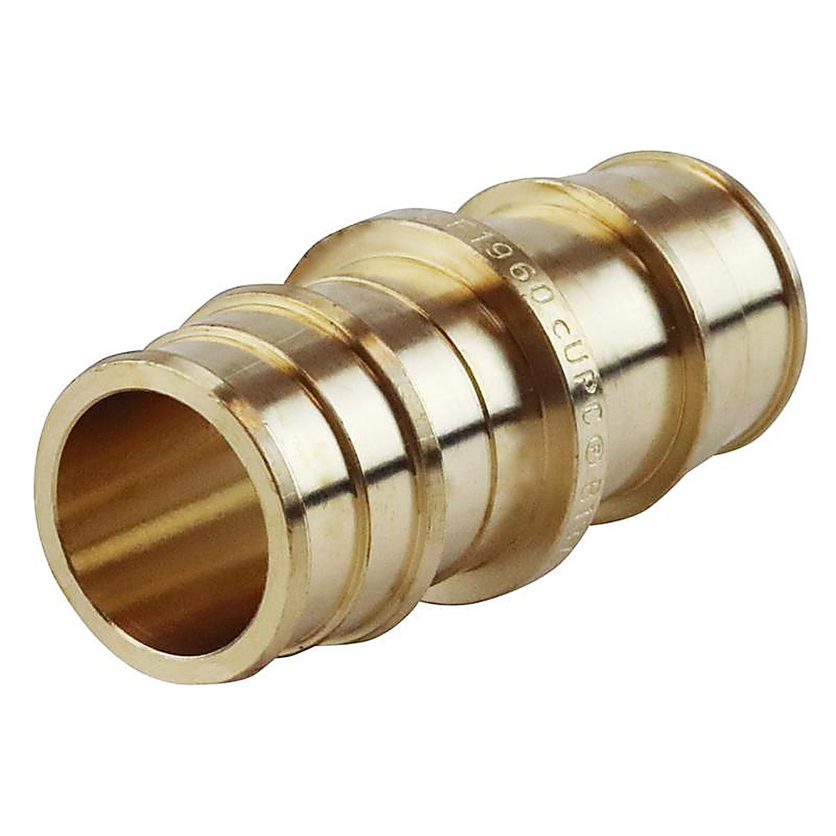 Apollo EPXC3434 3/4 in. Expansion PEX in to T X 3/4 in. D Barb Brass Straight Coupling