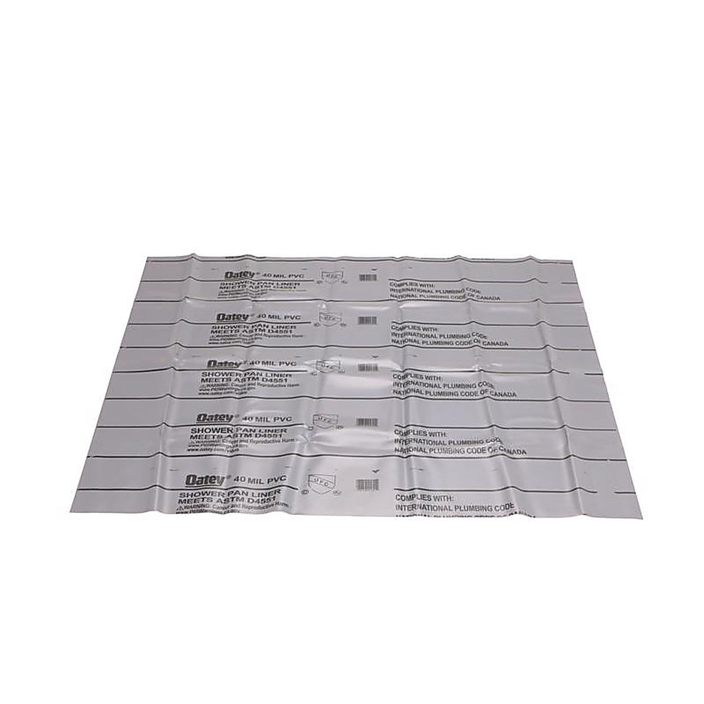 Oatey 41630 72 in. H x 60 in. W Gray Shower Pan Liner