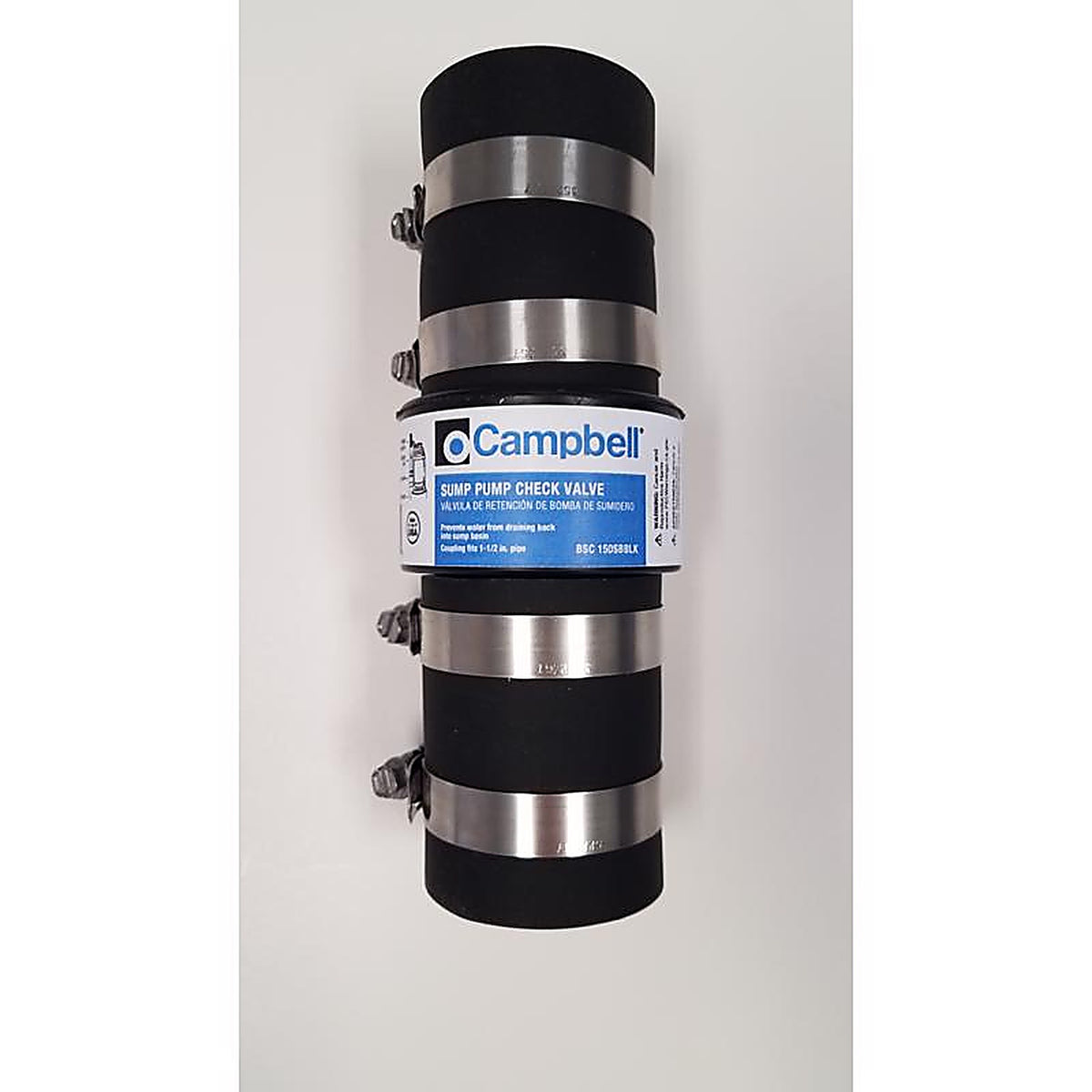 Campbell - BSC 150SBBLK - 1-1/2 In. D X 1-1/2 In. D Plastic Swing Check Valve