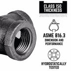 STZ Industries 310E45-34 3/4 in. FIP each X 3/4 in. D FIP Black Malleable Iron 45 Degree Elbow