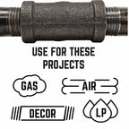 STZ Industries 310E45-34 3/4 in. FIP each X 3/4 in. D FIP Black Malleable Iron 45 Degree Elbow