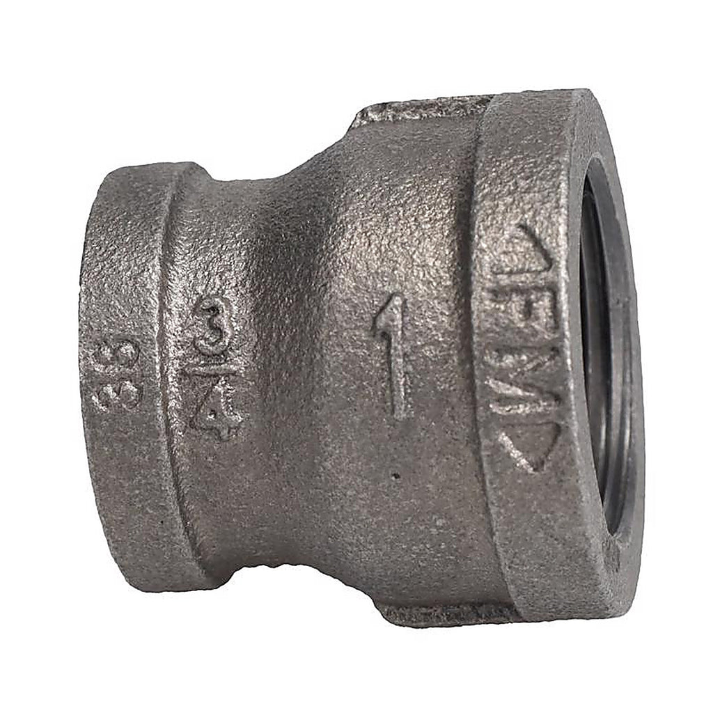 STZ Industries 310UPRC-134 1 in. FIP each X 3/4 in. D FIP Black Malleable Iron Coupling