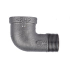 STZ Industries 310UPSE90-12 1/2 in. FIP each X 1/2 in. D MIP Black Malleable Iron 90 Degree Street Elbow
