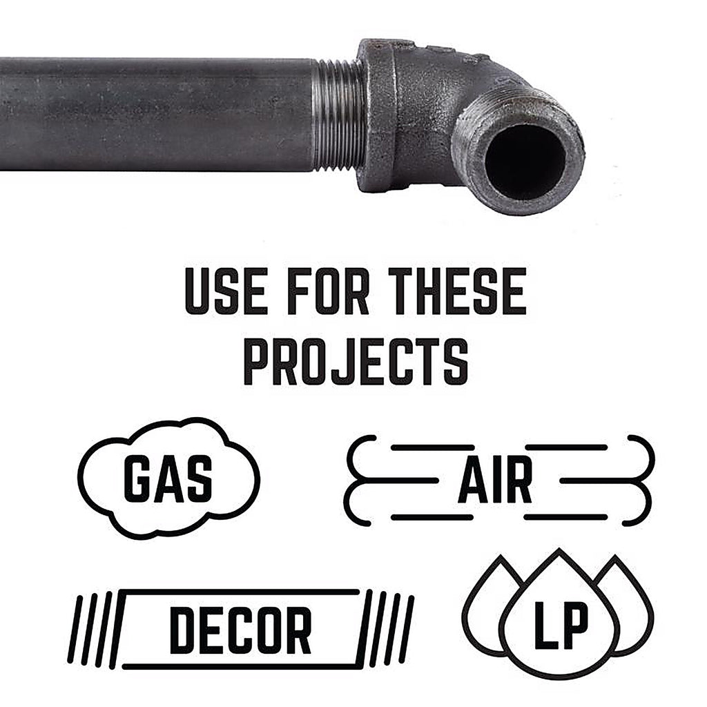 STZ Industries 310UPSE90-12 1/2 in. FIP each X 1/2 in. D MIP Black Malleable Iron 90 Degree Street Elbow