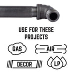 STZ Industries 310UPSE90-12 1/2 in. FIP each X 1/2 in. D MIP Black Malleable Iron 90 Degree Street Elbow
