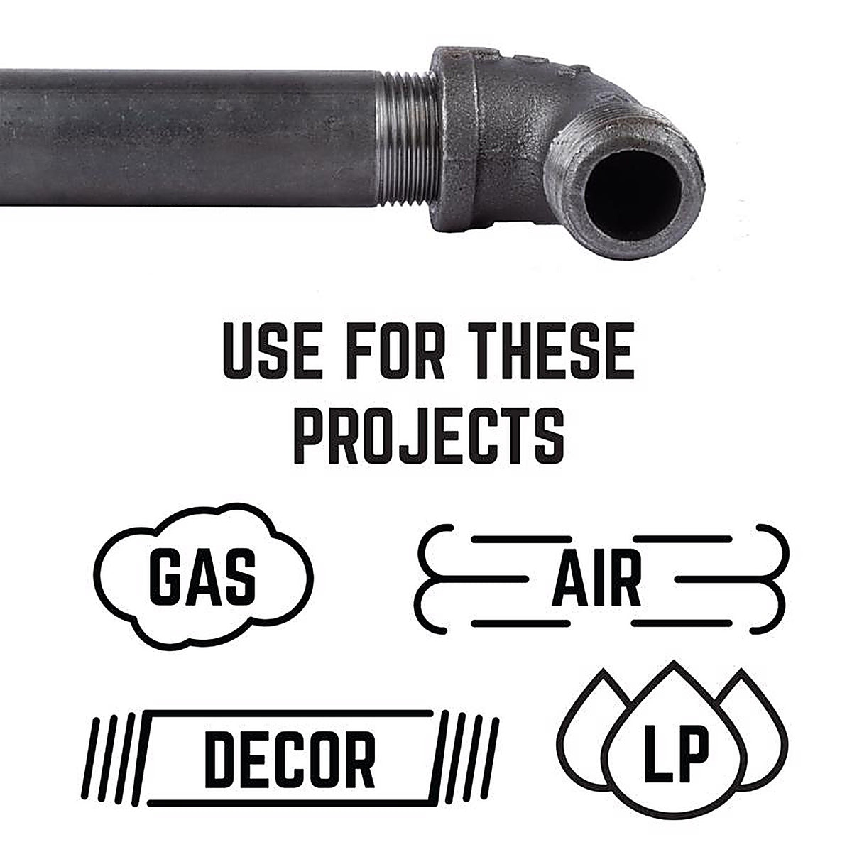 STZ Industries 310UPSE90-12 1/2 in. FIP each X 1/2 in. D MIP Black Malleable Iron 90 Degree Street Elbow