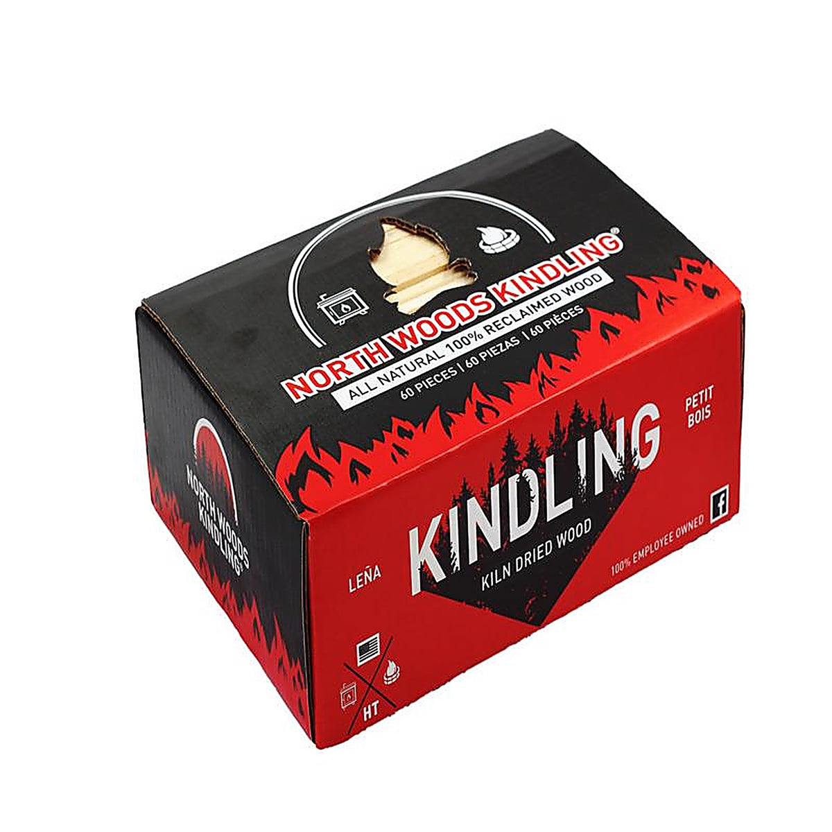 North Woods Kindling - NWK60/150 - Wood Fire Starter 10 Min 0.26 Ft