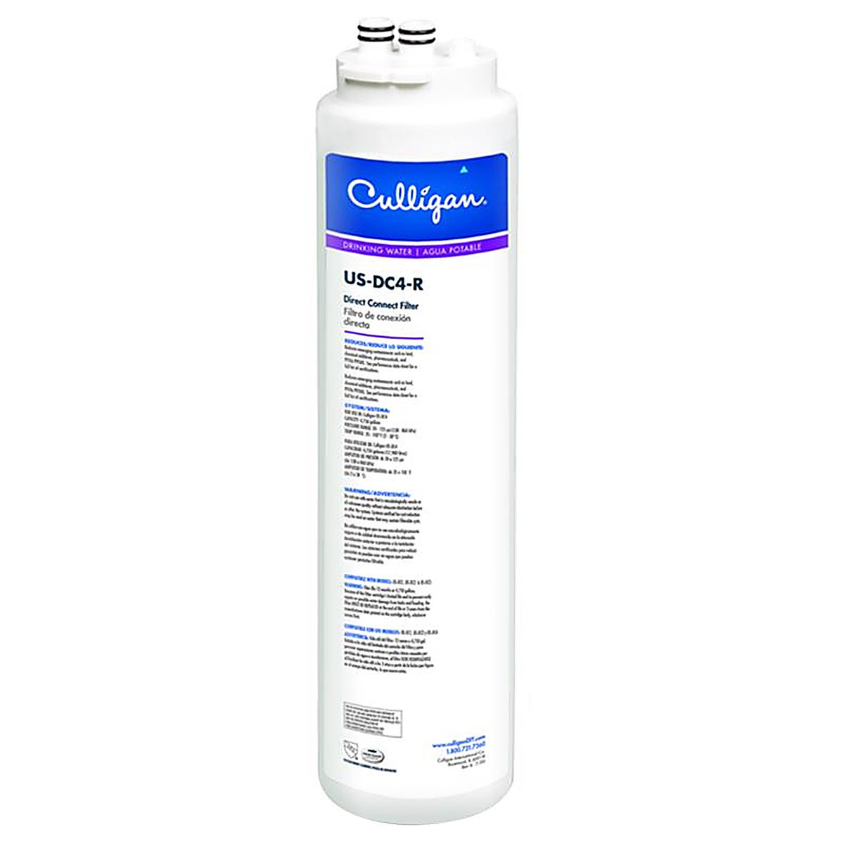 Culligan US-DC4-R Direct Connect Filter Under Sink Water Filter Replacement Cartridge For