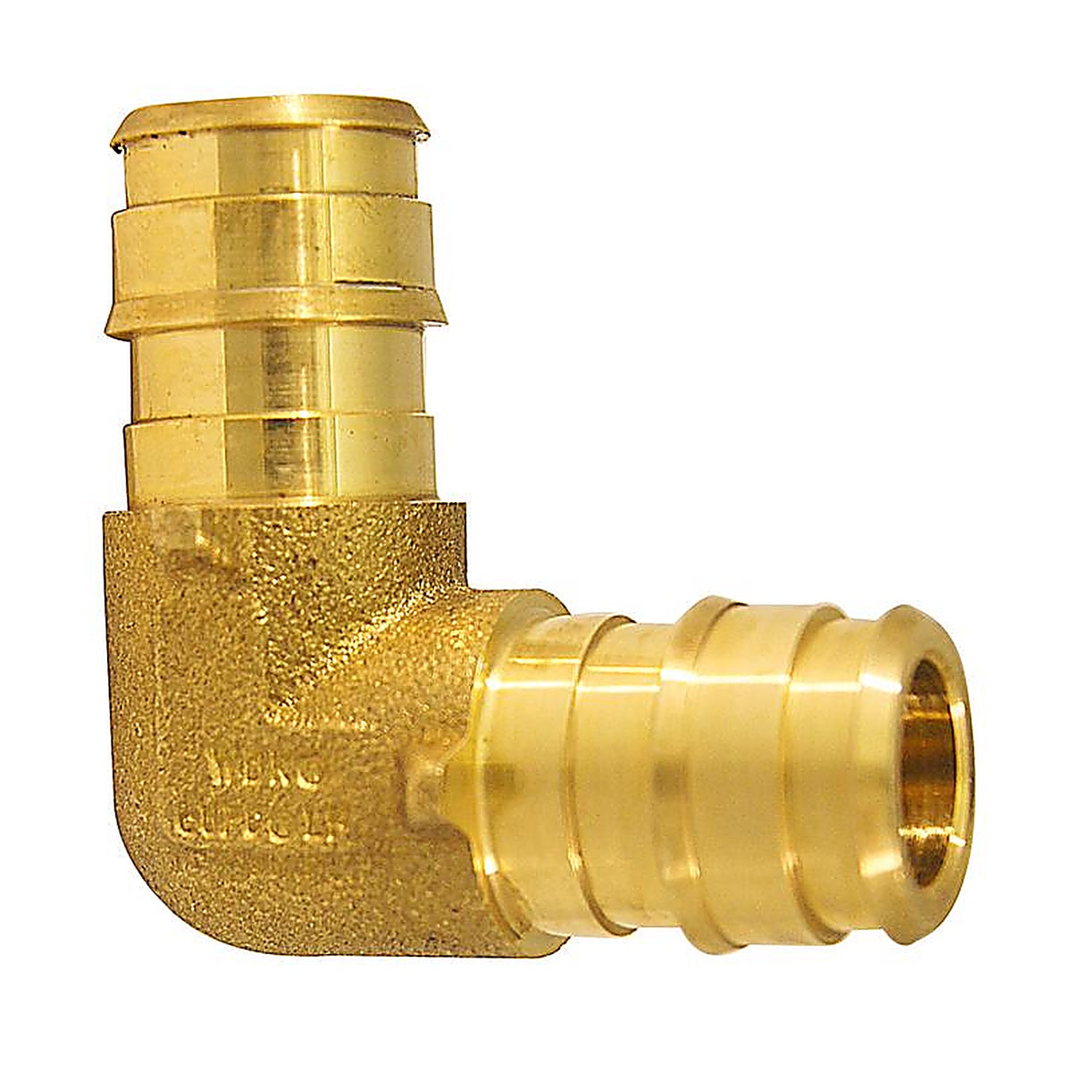 Apollo EPXE1212 PEX-A 1/2 in. Expansion PEX in to T X 1/2 in. D Barb Brass 90 Degree Elbow