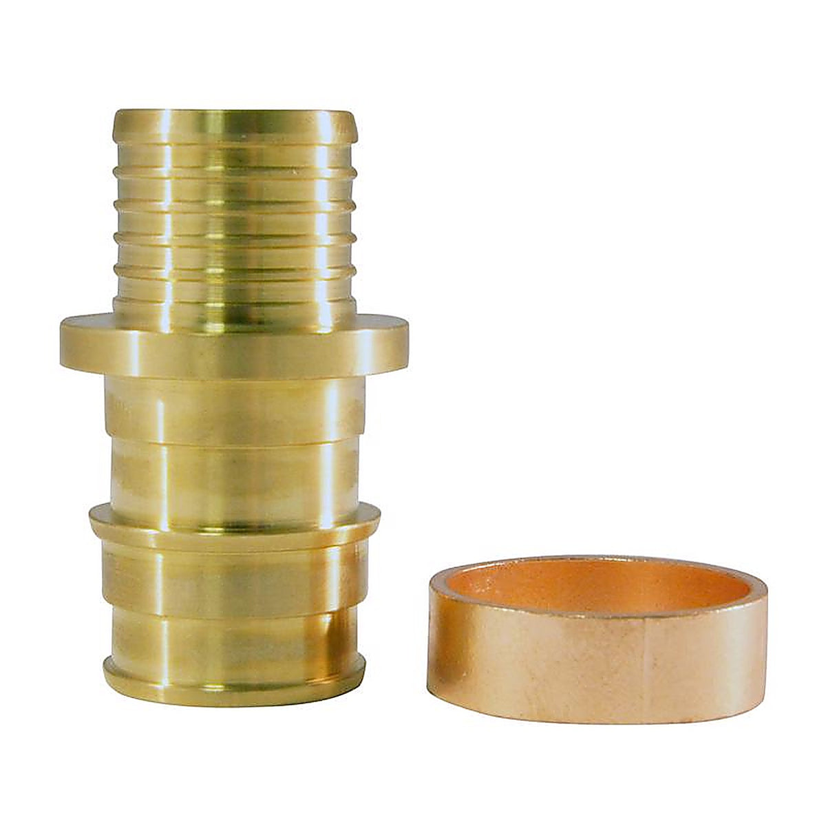 Apollo EPXBC1212 PEX-A 1/2 in. Expansion PEX in to T X 1/2 in. D Barb Brass Coupling
