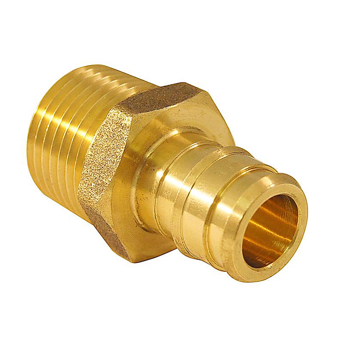 Apollo EPXMA1212 PEX-A 1/2 in. Expansion PEX in to T X 1/2 in. D MPT Brass Adapter