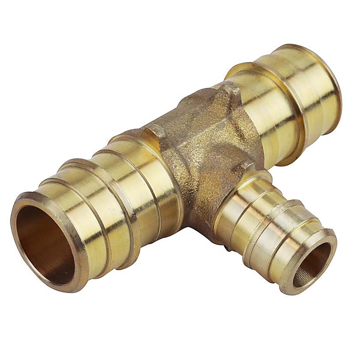 Apollo EPXT343412 PEX-A 3/4 in. Expansion PEX in to T X 3/4 in. D Barb Brass Reducing Tee