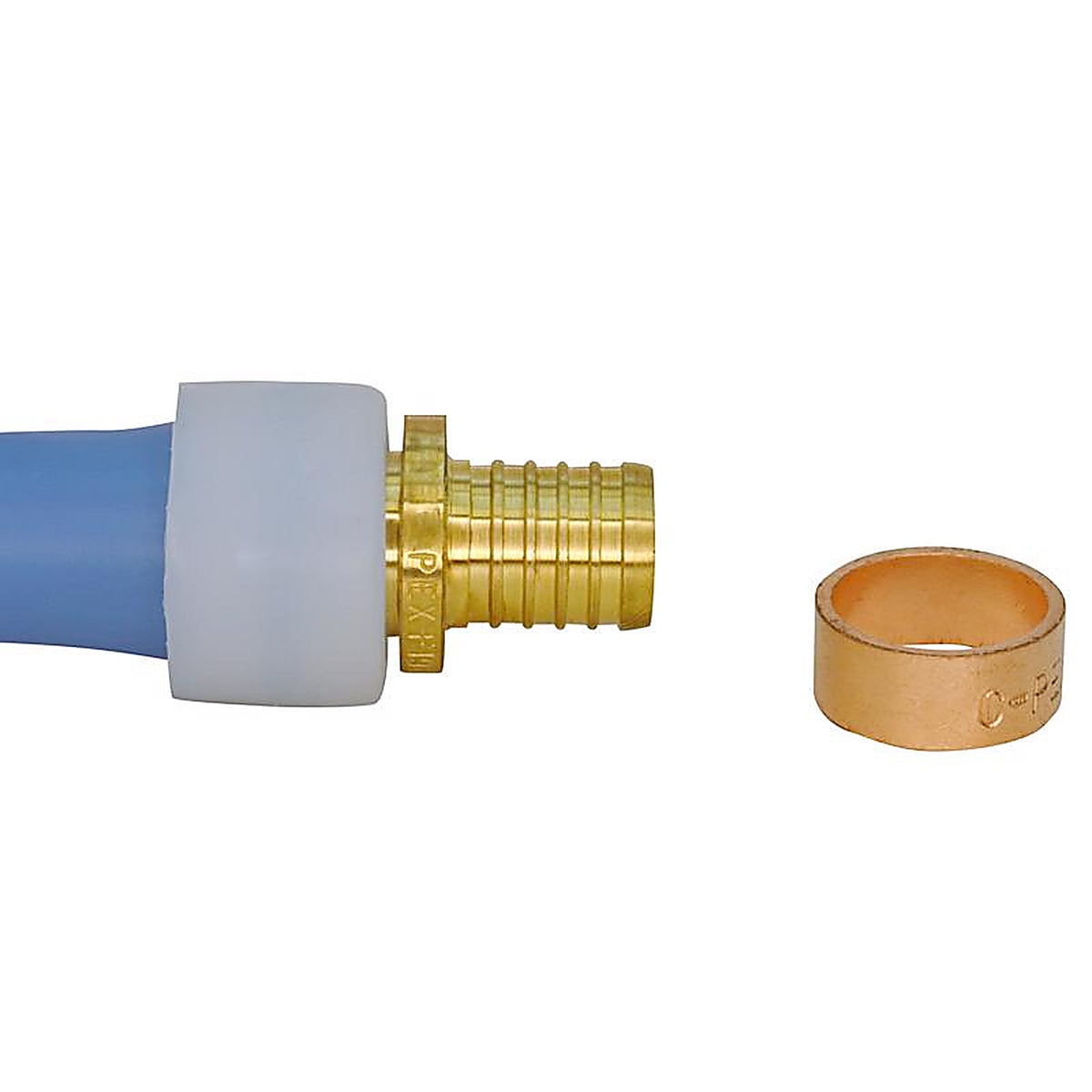Apollo EPXBC3434 PEX-A 3/4 in. Expansion PEX in to T X 3/4 in. D Barb Brass Coupling