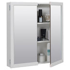 Zenith Products WBW2426 25.38 in. H X 25.38 in. W X 4.50 in. D Rectangle White Medicine Cabinet/Mirror