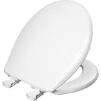 Bemis - 7B730EC 000 - Mayfair Easy Clean Round White Plastic Toilet Seat