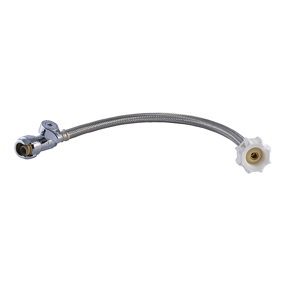SharkBite 24686 Click Seal 1/2 in. Push T X 7/8 in. D Ballcock 16 in. Brass Toilet Supply Line
