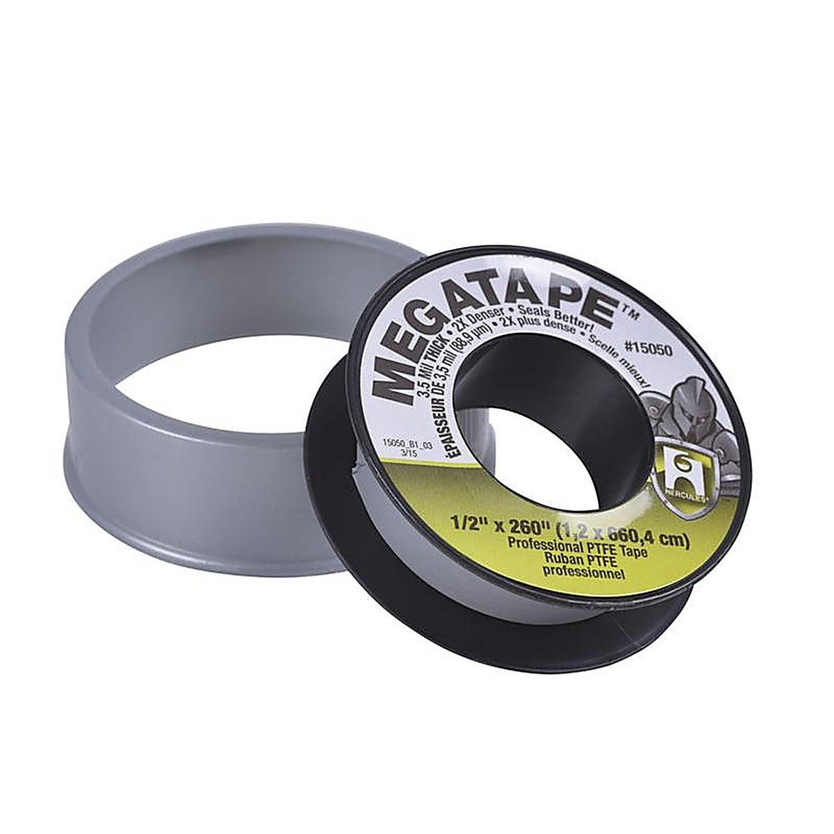 Hercules - 150501 - Megatape Gray 1/2 In. W X 260 In. L PTFE Tape