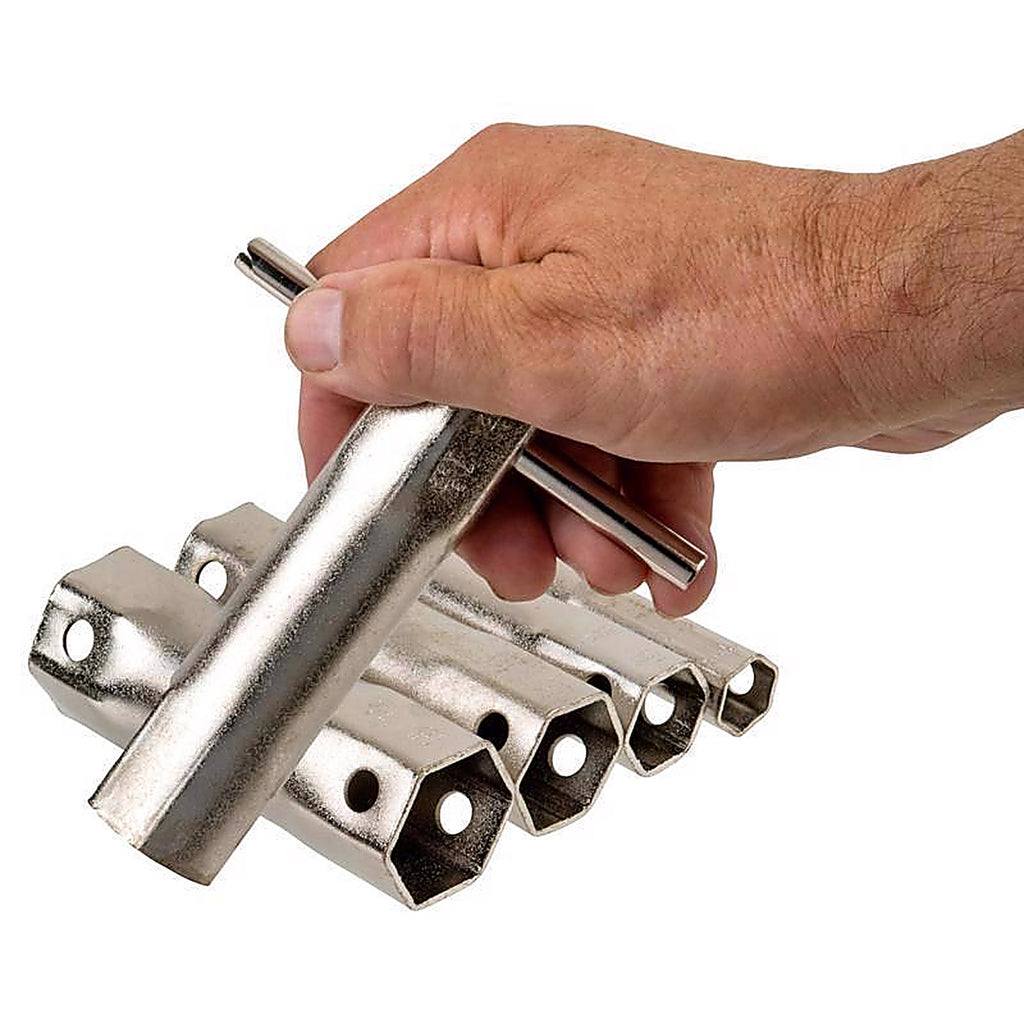 Superior Tool 3755 Shower Valve Socket Wrench Set Silver 6 pc