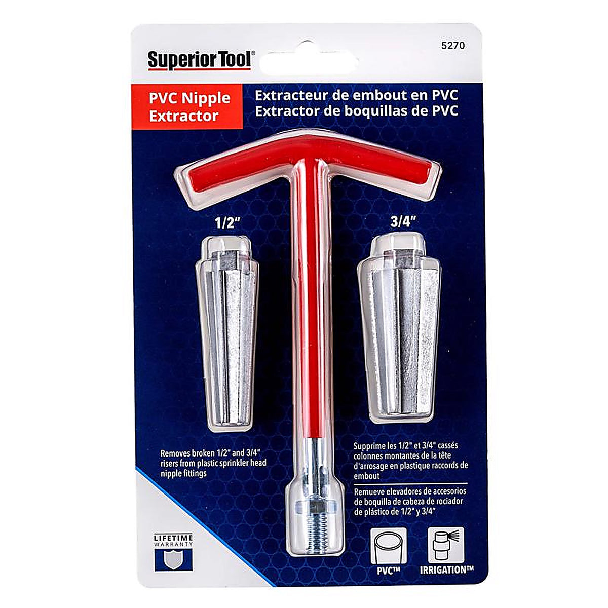 Superior Tool 5270 Riser Removal Tool 3/4 inch D 3 piece